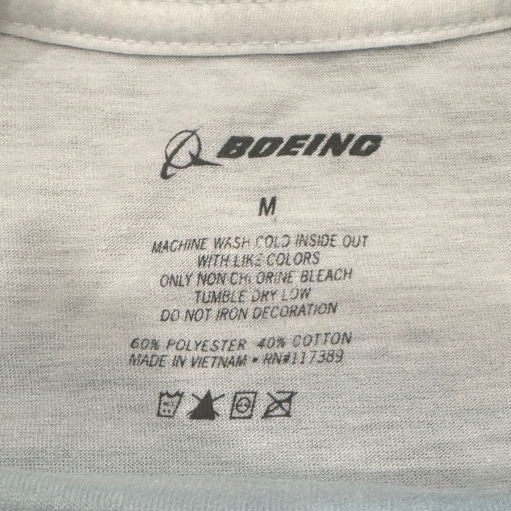 Boeing 702 White Satellite Graphic Tee - Short Sleeve - Picture 2 of 5